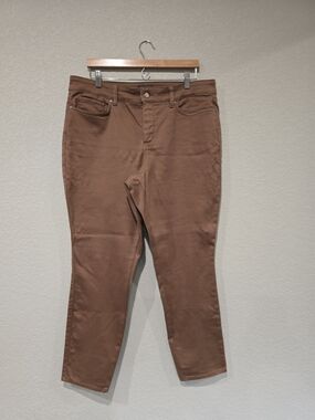 Ami Not Your Daughter Brown Skinny Leggings Lift Tuck Jeans